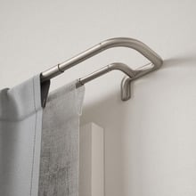 Twilight 366cm Extendable Double Curtain Rod Set